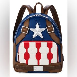 Captain America Loungefly Backpack NWOT